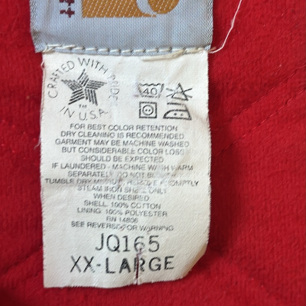 (‼️SOLD‼️) VTG 90s USA made Carhartt JQ165. Pristine condition - Picture 7 of 7